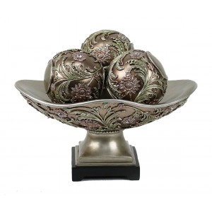 D'lusso Designs Shandra 4 Piece Decorative Bowl Set DLDS1267
